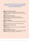NORTH CAROLINA PEARSON VUE ALL LINES ADJUSTER PRACTICE  2025  EXAM  QUESTIONS AND CORRECT ANSWERS &lpar;VERIFIED ANSWERS&rpar;