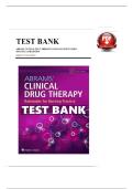 Test Bank &ndash; Abrams&rsquo; Clinical Drug Therapy&colon; Rationales for Nursing Practice&comma; 12th Edition &lpar;Geralyn Frandsen&comma; Sandra Pennington&rpar; &ndash; Complete Exam Questions and Answers