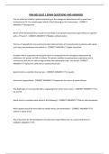 RNA 805 QUIZ 1 EXAM QUESTIONS AND ANSWERS