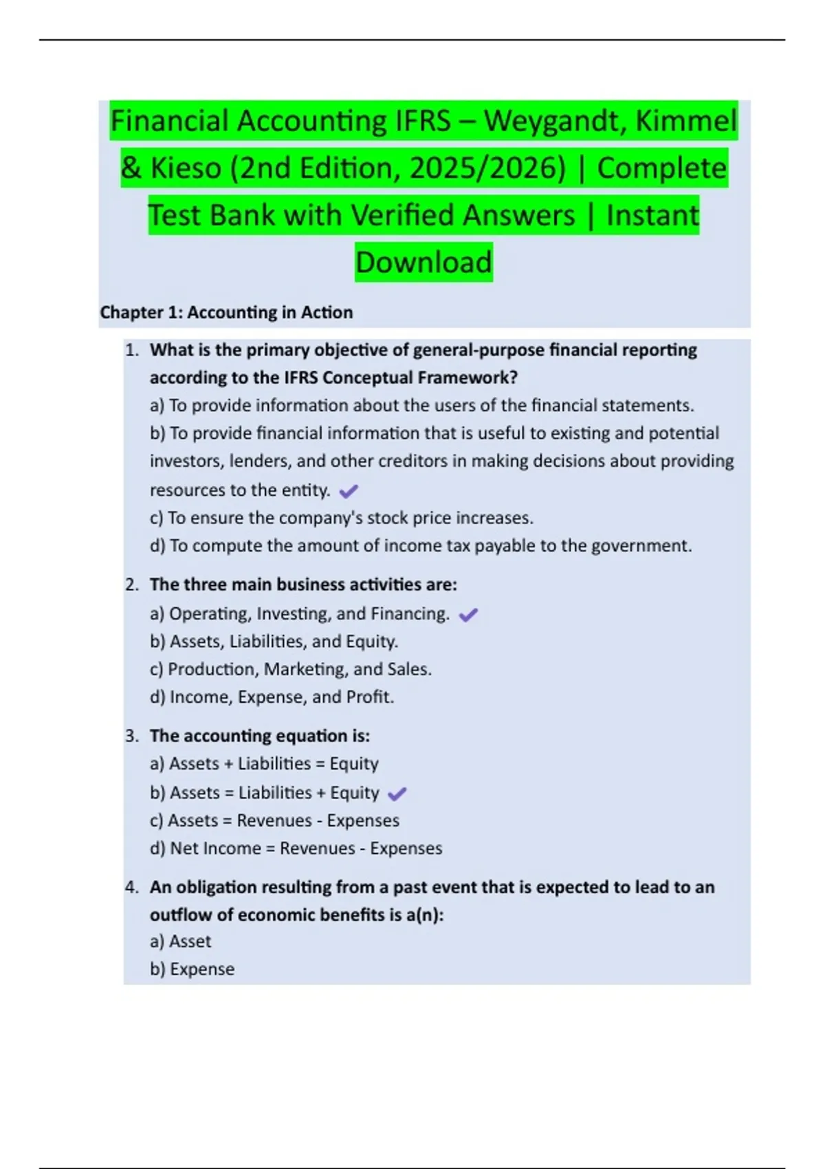 Financial Accounting IFRS – Weygandt, Kimmel & Kieso (2nd Edition, 2025 ...