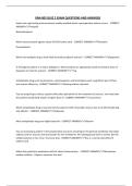 RNA 805 QUIZ 2 EXAM QUESTIONS AND ANSWERS