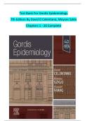 Test Bank For Gordis Epidemiology 7th Edition By David D Celentano&semi; Moyses Szklo Chapters 1 - 20 Complete 