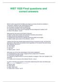 HIST 1020 Final questions and correct answers