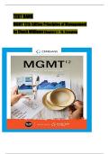TEST BANK For MGMT 12th Edition&comma; Principles of Management By Chuck Williams&comma; Verified Chapters 1 - 18&comma; Complete Newest Version