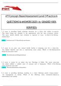ATI Concept-Based Assessment Level 3 Practice A QUESTIONS & ANSWERS 2023 &lpar; A&plus; GRADED AND  100&percnt; VERIFIED&rpar;