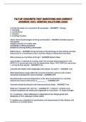 TILT-UP CONCRETE TEST QUESTIONS AND CORRECT ANSWERS 100&percnt; VERIFIED SOLUTIONS 2026&excl;&excl;