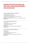 RICA PRACTICE EXAM questions with 100