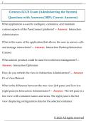 Genesys ICCS Exam &lpar;IC System Configuration and  Support&rpar; Questions with Answers &lpar;100&percnt; Correct  Answers&rpar; 