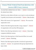 Genesys Works Technical Final Exam Questions with  Answers &lpar;100&percnt; Correct Answers&rpar; 
