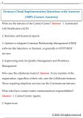 Genesys Cloud Implementation Questions with Answers  &lpar;100&percnt; Correct Answers&rpar; 