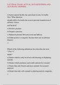 LAT FINAL EXAM &lpar;ACTUAL 2025&rpar; QUESTIONS AND  ACCURATE ANSWERS
