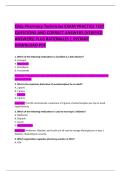 Ohio Pharmacy Technician EXAM PRACTICE TEST QUESTIONS AND CORRECT ANSWERS
