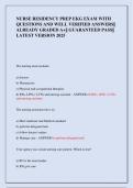 NURSE RESIDENCY PREP EKG EXAM WITH  QUESTIONS AND WELL VERIFIED ANSWERS&vert;&vert;  ALREADY GRADED A&plus;&vert;&vert; GUARANTEED PASS&vert;&vert;  LATEST VERSION 2025