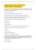 NURS 200 EXAM 1 PRACTICE QUESTIONS & ANSWERS