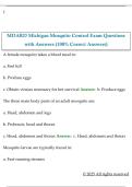 MDARD Michigan Core Pesticide Applicator Exam  Questions with Answers &lpar;100&percnt; Correct Answers&rpar; 