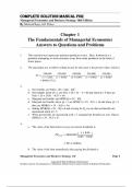 Managerial Economics & Business Strategy &ndash; 9th Edition by Michael R&period; Baye & Jeff Prince &vert; Complete Solutions Manual for Chapters 1&ndash;12