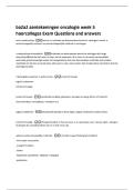 ba2a2 aantekeningen oncologie week 5  hoorcolleges Exam Questions and answers 