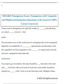 MDARD Fumigation Exam&colon; Fumigation with Tarpaulin  and Shipboard fumigation Questions with Answers &lpar;100&percnt;  Correct Answers&rpar; 
