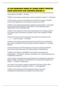 LA LIFE INSURANCE SERIES 101 EXAMS SCRIPT UPDATED EXAM QUESTIONS AND ANSWERS GRADED A&plus;