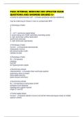 PAEA INTERNAL MEDICINE EOR UPDATED EXAM QUESTIONS AND ANSWERS GRADED A&plus;