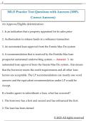 MLO Practice Test Questions with Answers &lpar;100&percnt;  Correct Answers&rpar;