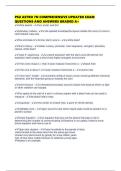 PSU ASTRO 7N COMPREHENSIVE UPDATED EXAM QUESTIONS AND ANSWERS GRADED A&plus;