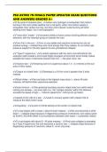 PSU ASTRO 7N FINALS PAPER UPDATED EXAM QUESTIONS AND ANSWERS GRADED A&plus;