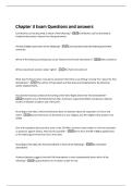 Chapter 3 Exam Questions and answers 