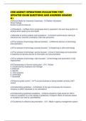 CISR AGENCY OPERATIONS EVALUATION TEST UPDATED EXAM QUESTIONS AND ANSWERS GRADED A&plus;