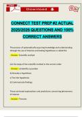 CONNECT TEST PREP &num;2 ACTUAL 2025&sol;2026 QUESTIONS AND 100&percnt; CORRECT ANSWERS