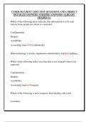 CYBER SECURITY CERT TEST QUESTIONS AND CORRECT  DETAILED ANSWERS &lpar;VERIFIED ANSWERS&rpar; ALREADY  GRADED A&plus;