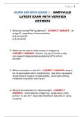 NURS 629 MVU EXAM 1 &ndash; MARYVILLE LATEST EXAM WITH VERIFIED ANSWERS