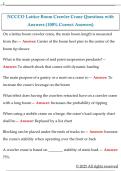 NCCCO Lattice Boom Crawler Crane Questions with  Answers &lpar;100&percnt; Correct Answers&rpar;