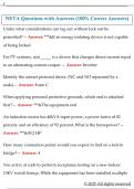 NETA Questions with Answers &lpar;100&percnt; Correct Answers&rpar;