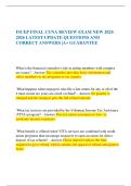 FICEP FINAL CUNA REVIEW EXAM NEW 2025-2026 LATEST UPDATE QUESTIONS AND CORRECT ANSWERS &vert;A&plus; GUARANTEE
