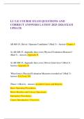 LI &sol; LE COURSE EXAM QUESTIONS AND CORRECT ANSWERS LATEST 2025-2026 EXAM UPDATE