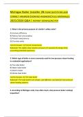 Michigan Boiler Installer 2B exam questions and correct answers