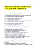 SWD392 EXAM QUESTIONS WITH 100&percnt; CORRECT ANSWERS 