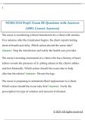 NURS 3234 PrepU Exam III Questions with Answers  &lpar;100&percnt; Correct Answers&rpar; 