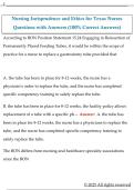 Nursing Jurisprudence and Ethics for Texas Nurses  Questions with Answers &lpar;100&percnt; Correct Answers&rpar;