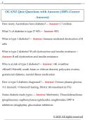 OCANZ Quiz Questions with Answers &lpar;100&percnt; Correct  Answers&rpar; 