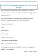 OCANZ Written Questions with Answers &lpar;100&percnt; Correct  Answers&rpar;