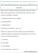 Palo Alto PCCET Questions with Answers &lpar;100&percnt; Correct  Answers&rpar;