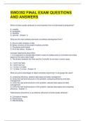 SWD392 FINAL EXAM QUESTIONS AND ANSWERS 