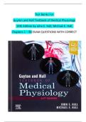 Test Banks For Guyton and Hall Textbook of Medical Physiology 14th Edition by John E&period; Hall&semi; Michael E&period; Hall&comma; Chapters 1 - 86