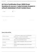 NJ CALA Certification Exam &lpar;2025&rpar; Exam Questions & Answers &vert; Latest Already Graded A&plus; UPDATE 2025&vert;2026&excl;&excl; STUDY GUIDE EXAM