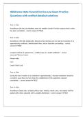 Oklahoma State Funeral Service Law Exam Practice Questions with verified detailed solutions