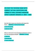 CPI POST TEST REVIEW EXAM WITH CORRECT ACTUAL QUESTIONS AND CORRECTLY WELL DEFINED ANSWERS LATEST ALREADY GRADED A&plus; 2025 &ndash; 2026