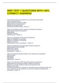 SWD TEST 3 QUESTIONS WITH 100&percnt; CORRECT ANSWERS 