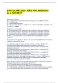 SWD EXAM QUESTIONS AND ANSWERS ALL CORRECT  